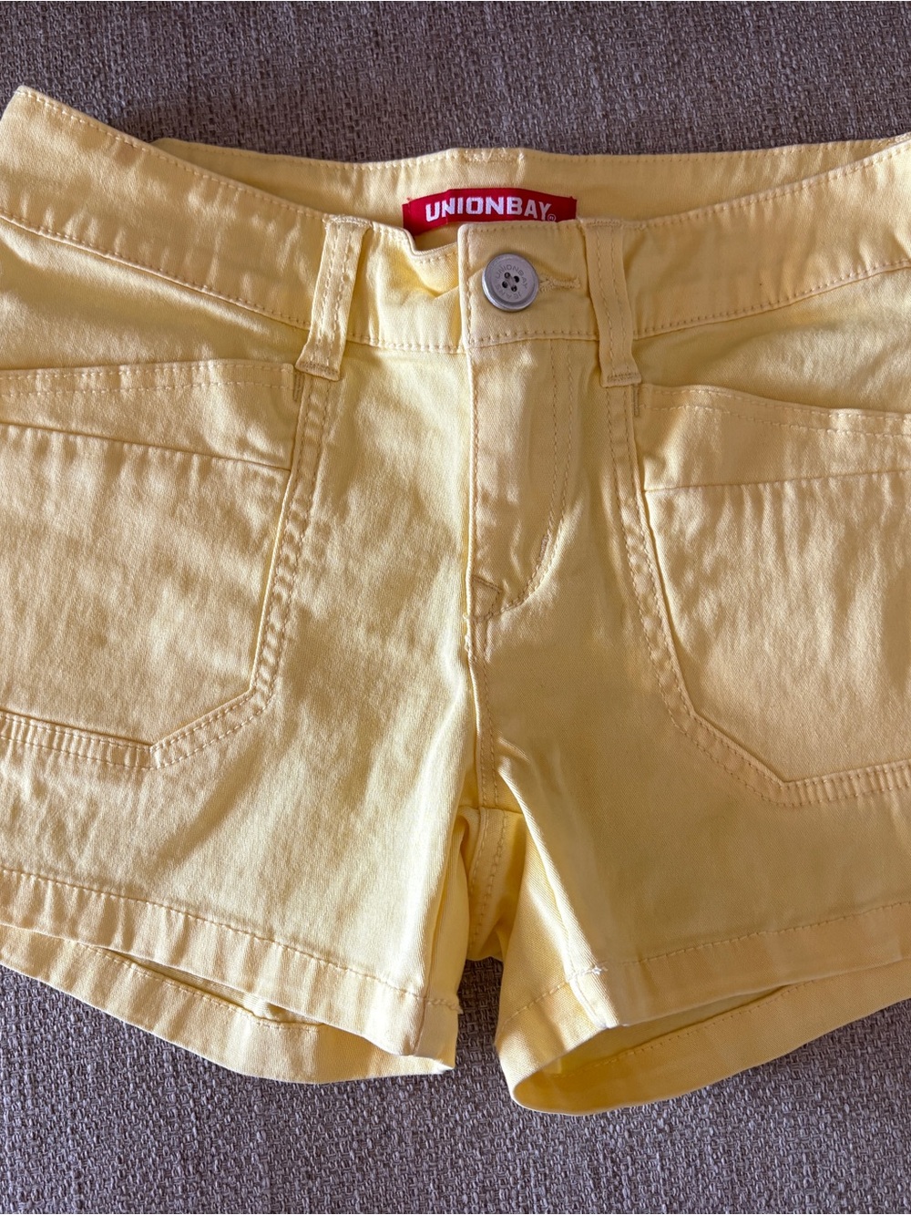 UNIONBAY Yellow Women's Denim Shorts